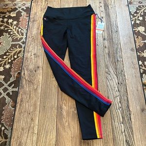 Aviator Nation Hi-Rise 5 Stripe Leggings